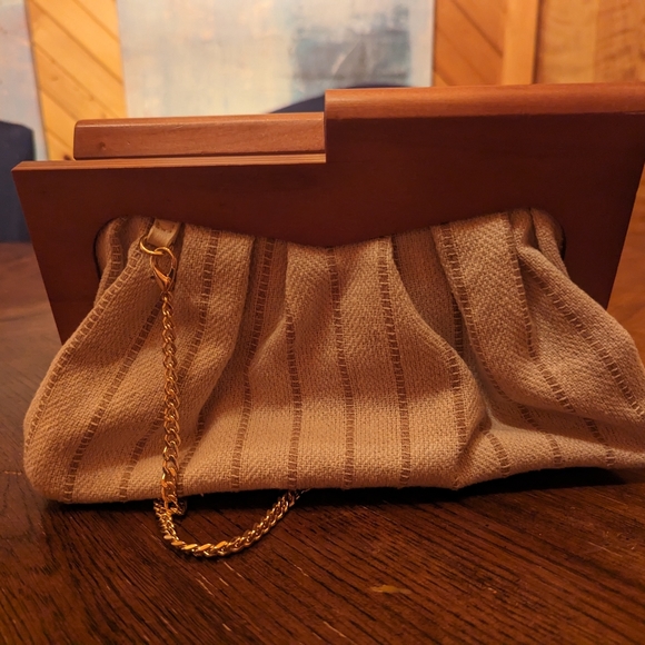 Like New Faux Wood Purse - Picture 4 of 4